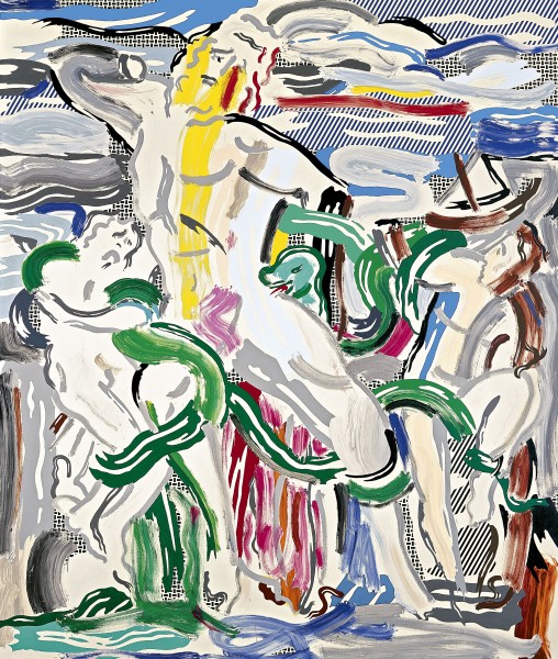Roy Lichtenstein, Laocoon, 1988 - d'après Laocoon et ses fils d'Hagésandros, Athénodoroe et Polydore, IIe ou Ie siècle av. J.-C. © DR
